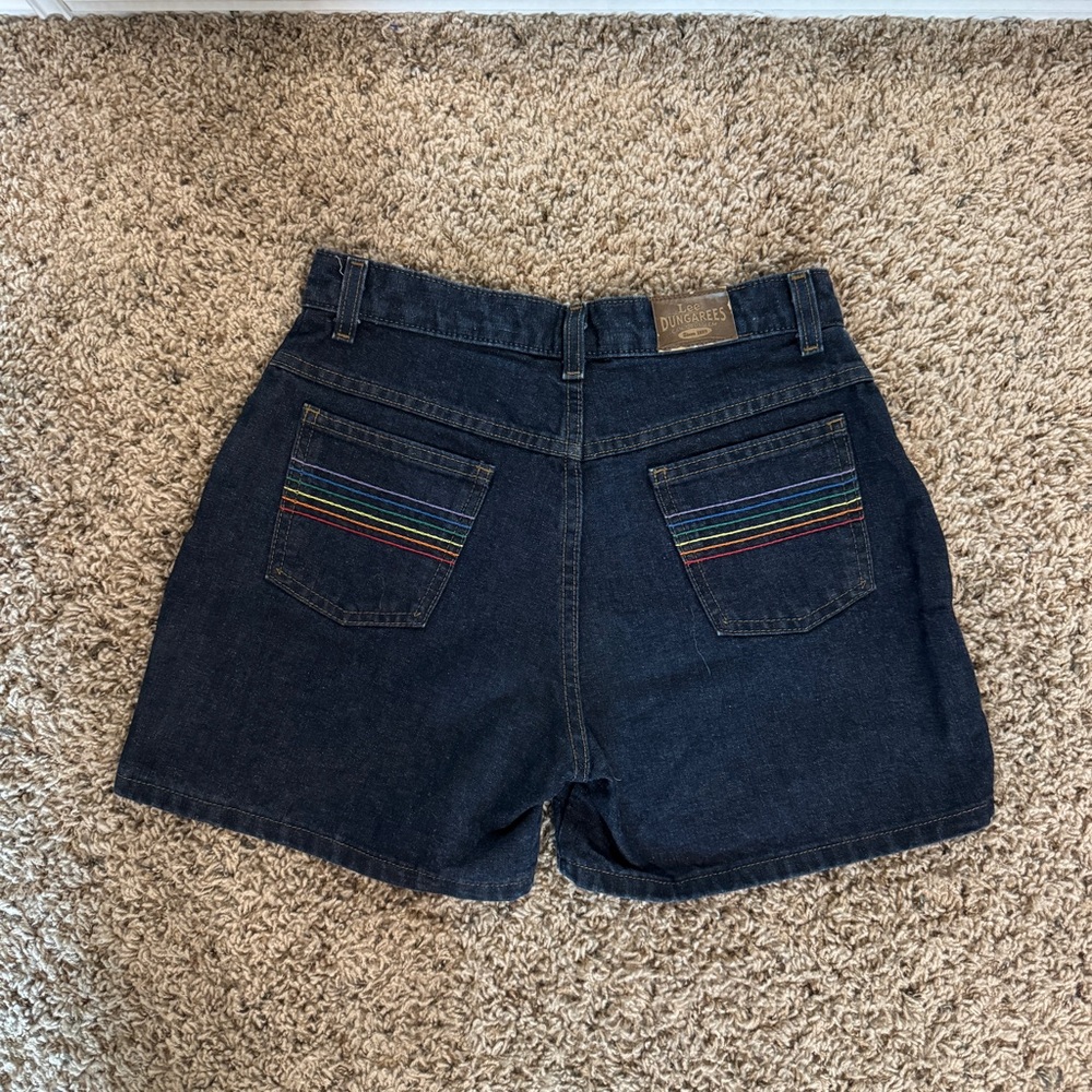 Vintage Rainbow Lee Dungarees Jean Shorts